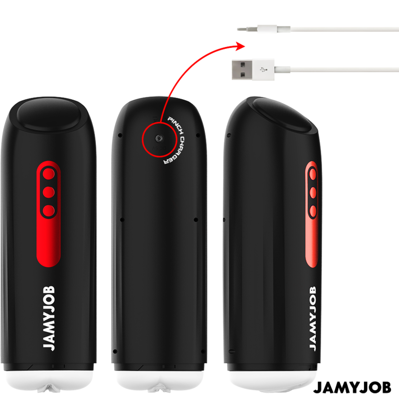 JAMYJOB - PHANTOM MASTURBADOR VAGINA AUTOMÁTICO 5 MODOS SUCCIÓN Y EMPUJE JAMYJOB