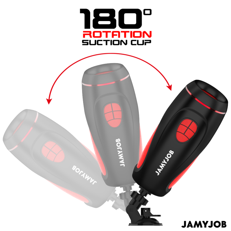 JAMYJOB - PYSTON BASE MASTURBADOR AUTOMÁTICO CON DILDO CONTROL REMOTO JAMYJOB