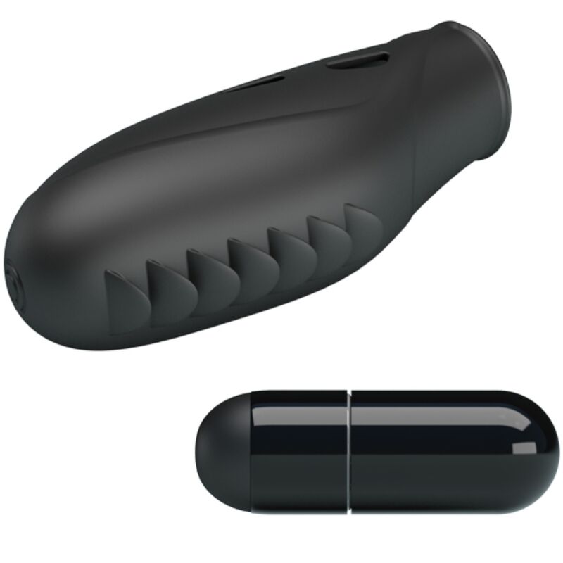 PRETTY LOVE - GILO VIBRADOR DE DEDO SILICONA NEGRO PRETTY LOVE