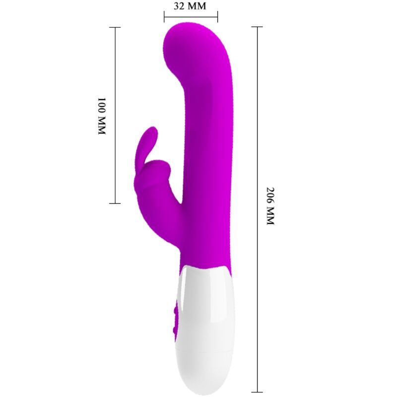 PRETTY LOVE - CENTAUR VIBRADOR RABBIT 30 MODOS DE VIBRACIÓN MORADO PRETTY LOVE