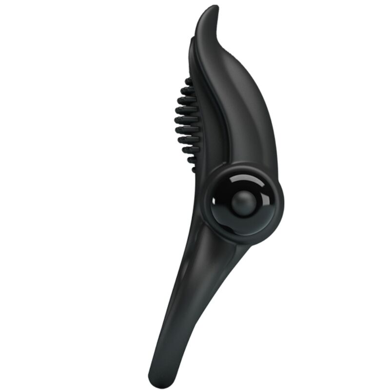 PRETTY LOVE - DOBLE ANILLO VIBRADOR + ESTIMULADOR CLÍTORIS 10 VIBRACIONES NEGRO PRETTY LOVE