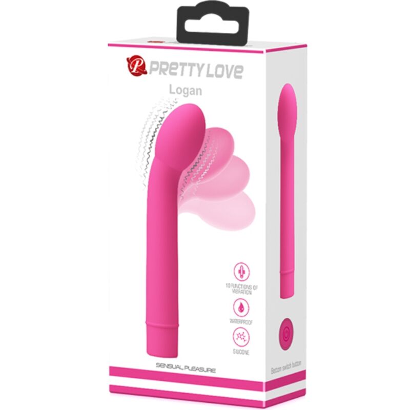 PRETTY LOVE - LOGAN VIBRADOR PUNTO G 10 VIBRACIONES ROSA PRETTY LOVE