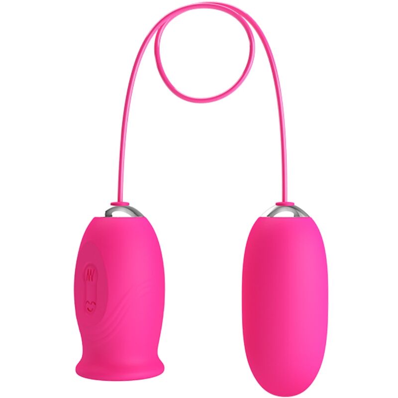 PRETTY LOVE - DAISY HUEVO VIBRADOR + LENGUA ESTIMULADORA DE CLÍTORIS ROSA PRETTY LOVE
