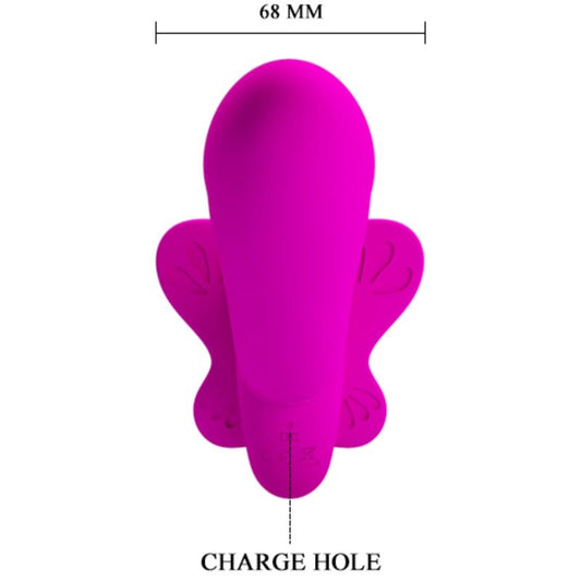 PRETTY LOVE - VALERIE VIBRADOR DOBLE STRAP-ON 12 VIBRACIONES MORADO PRETTY LOVE