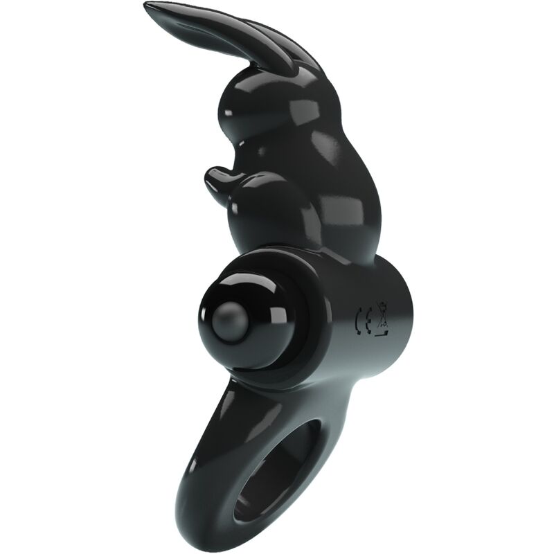 PRETTY LOVE - EXCITING RING ANILLO VIBRADOR RABBIT 10 VIBRACIONES NEGRO PRETTY LOVE