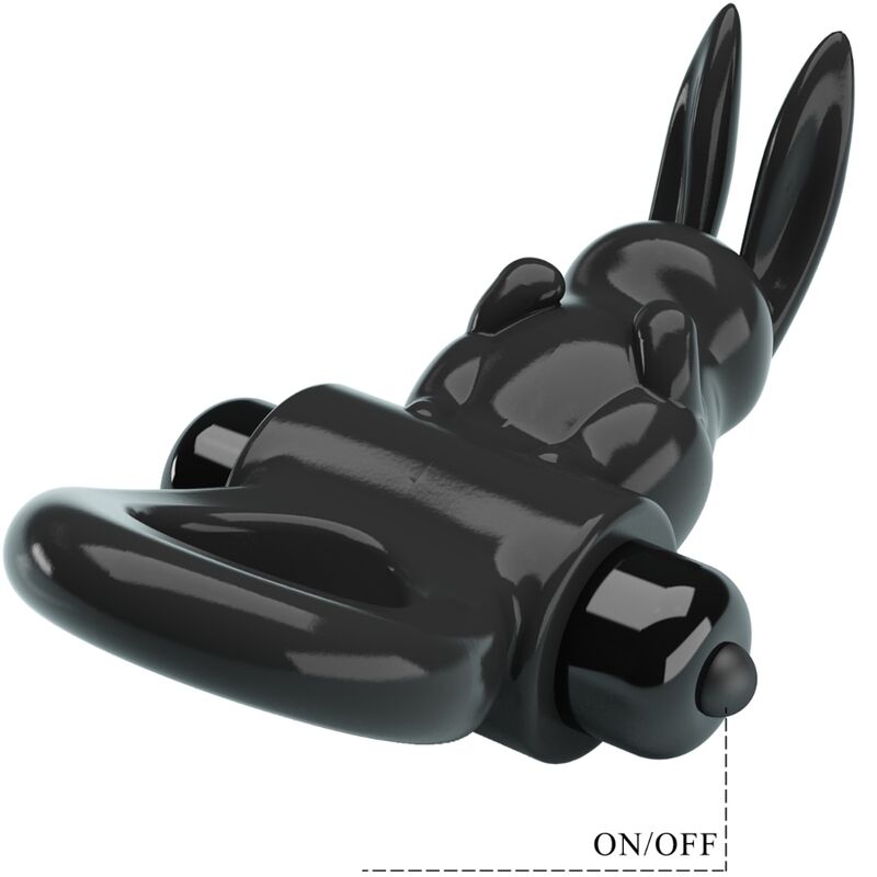 PRETTY LOVE - EXCITING RING ANILLO VIBRADOR RABBIT 10 VIBRACIONES NEGRO PRETTY LOVE