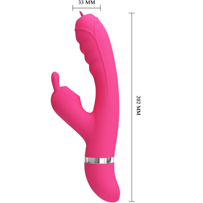 PRETTY LOVE - PHOENIX VIBRADOR RABBIT MULTIFUNCIÓN ROSA PRETTY LOVE