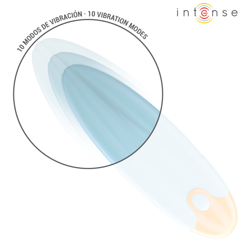 INTENSE - MIKE BALA VIBRADORA 10 VIBRACIONES AZUL CONTROL REMOTO INTENSE FUN