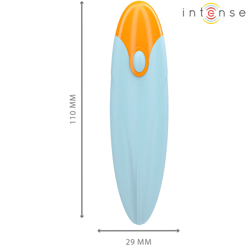 INTENSE - MIKE BALA VIBRADORA 10 VIBRACIONES AZUL CONTROL REMOTO INTENSE FUN