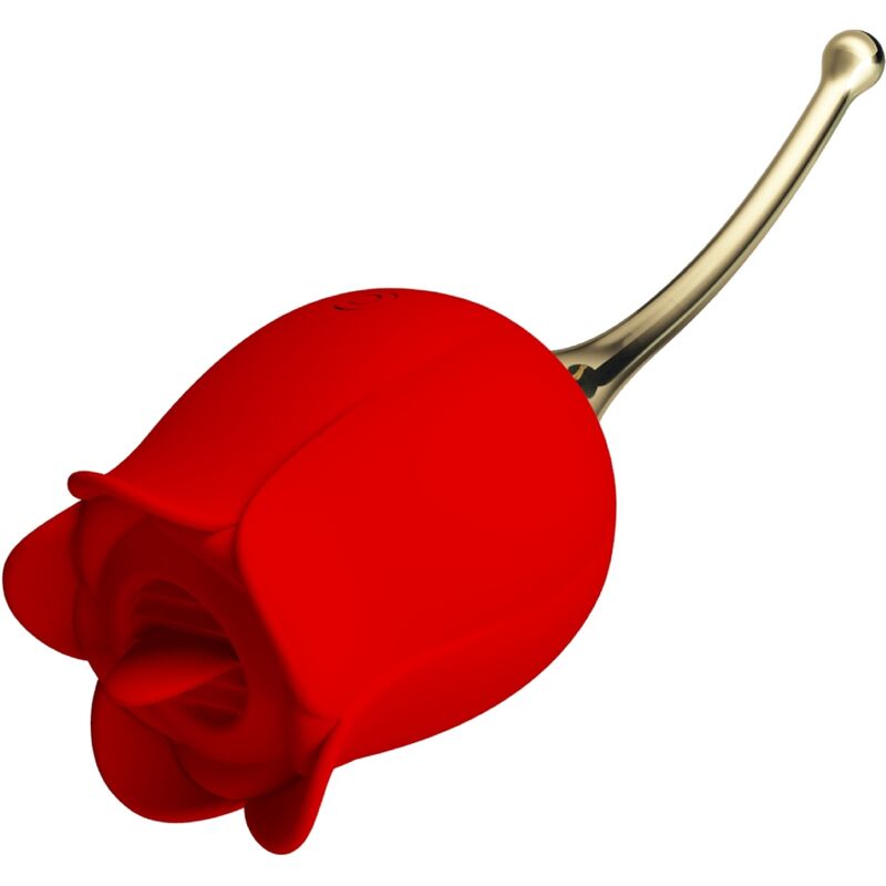 PRETTY LOVE - ROSE LOVER ROSA ESTIMULADORA DE CLÍTORIS 12 VIBRACIONES ROJO PRETTY LOVE