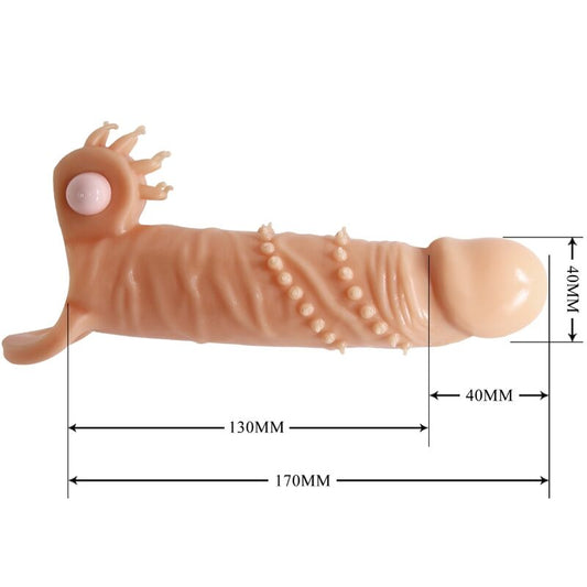 PRETTY LOVE - CONNOR FUNDA PARA PENE + ESTIMULADOR DE CLÍTORIS NATURAL PRETTY LOVE