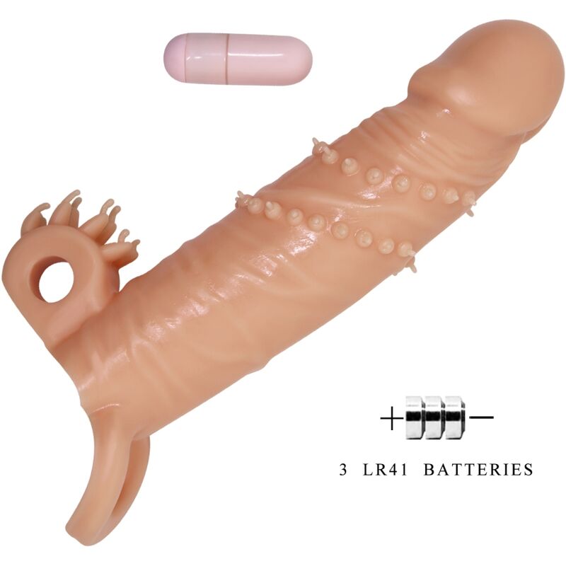 PRETTY LOVE - CONNOR FUNDA PARA PENE + ESTIMULADOR DE CLÍTORIS NATURAL PRETTY LOVE