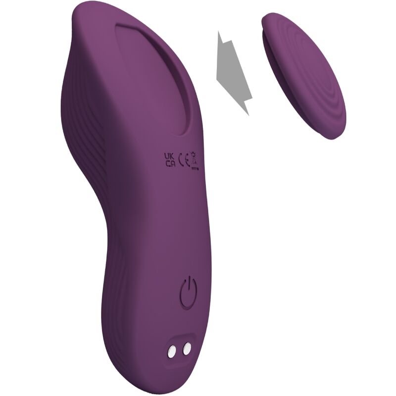 PRETTY LOVE - MANE MASAJEADOR LAY ON CLÍTORIS 10 VIBRACIONES CONTROL REMOTO MORADO PRETTY LOVE