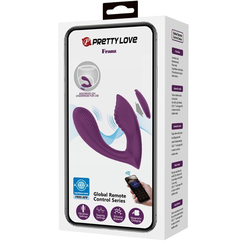 PRETTY LOVE - FRANZ MASAJEADOR & VIBRADOR APP GRATUTITA MORADO PRETTY LOVE