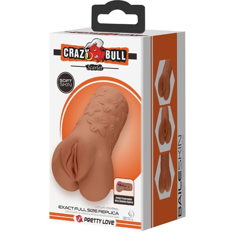 CRAZY BULL - SCARLET VAGINA Y ANO DISEÑO CON FLORES NATURAL CRAZY BULL