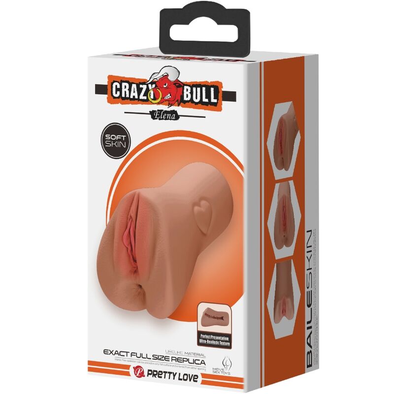 CRAZY BULL - SCARLET VAGINA Y ANO DISEÑO CON UN CORAZÓN NATURAL CRAZY BULL