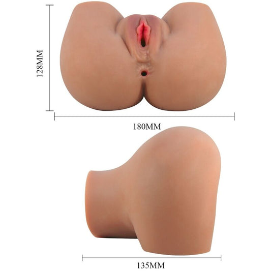 CRAZY BULL - MILA TRASERO VIBRADOR CON VAGINA Y ANO REALÍSTICO NATURAL CONTROL REMOTO CRAZY BULL