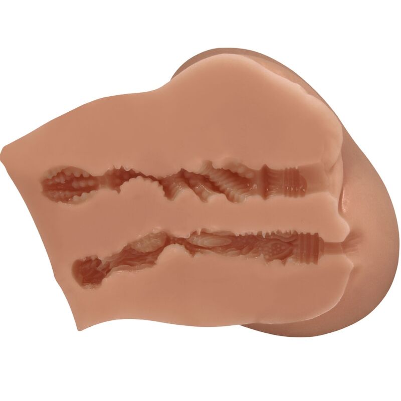 CRAZY BULL - LUNA TRASERO VIBRADOR CON VAGINA Y ANO REALÍSTICO NATURAL CONTROL REMOTO CRAZY BULL