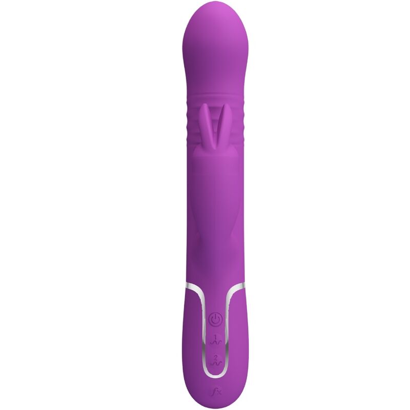 PRETTY LOVE - COALE VIBRADOR RABBIT MULTIFUNCIÓN 4 EN 1 MORADO PRETTY LOVE