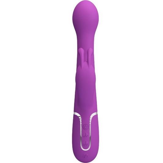 PRETTY LOVE - DEJON VIBRADOR RABBIT MULTIFUNCIÓN 3 EN 1 MORADO PRETTY LOVE