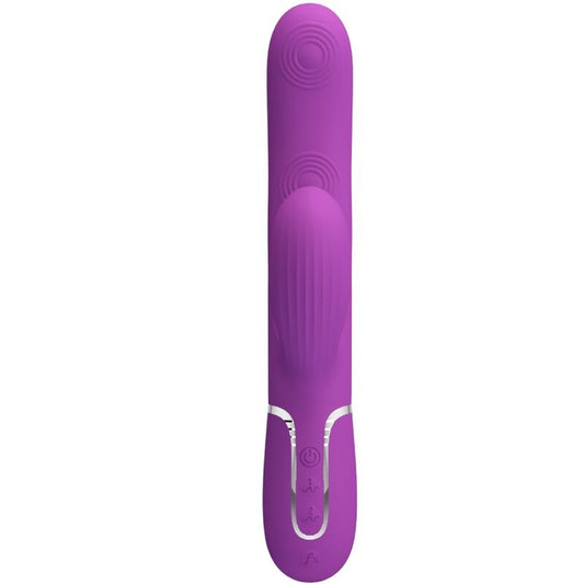 PRETTY LOVE - PERLITA VIBRADOR RABBIT MULTIFUNCIÓN 3 EN 1 MORADO PRETTY LOVE