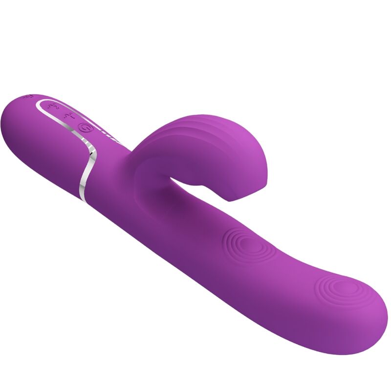 PRETTY LOVE - PERLITA VIBRADOR RABBIT MULTIFUNCIÓN 3 EN 1 MORADO PRETTY LOVE
