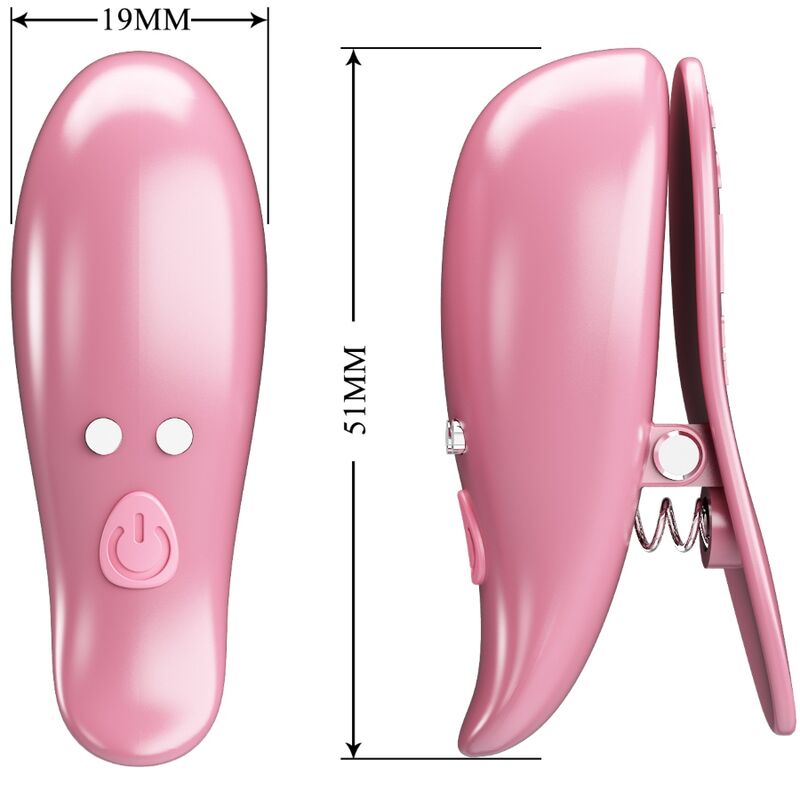 PRETTY LOVE - CAILEY PINZAS PARA PEZONES 10 VIBRACIONES CONTROL REMOTO ROSA PRETTY LOVE