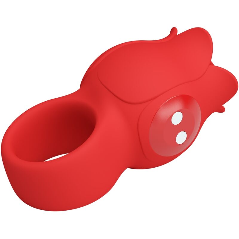 PRETTY LOVE - JAE VIBRADOR DE DEDO FORMA DE ROSA 10 VIBRACIONES ROJO PRETTY LOVE