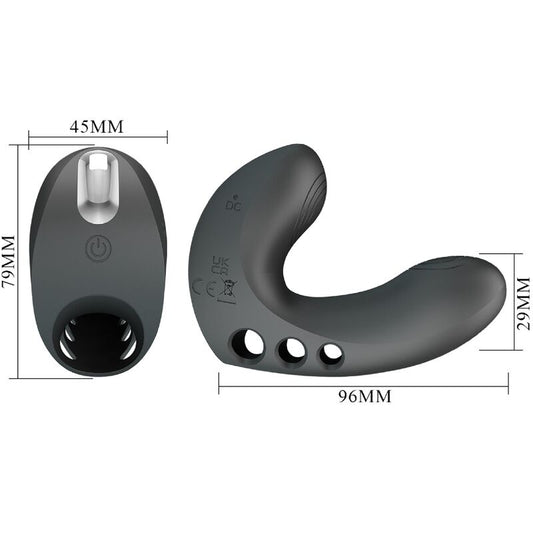 PRETTY LOVE - CAMELIA VIBRADOR DE DEDO 7 VIBRACIONES NEGRO PRETTY LOVE