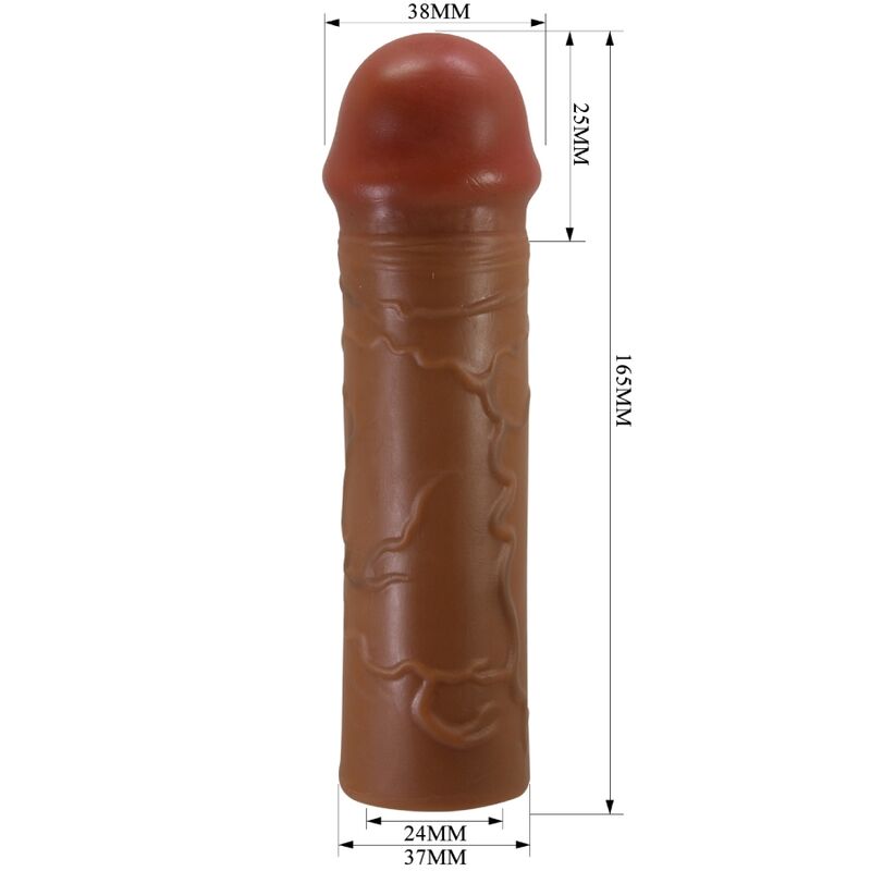 PRETTY LOVE - NILE FUNDA PARA PENE CON EXTENSIÓN DE 2.5 CM MULATO PRETTY LOVE