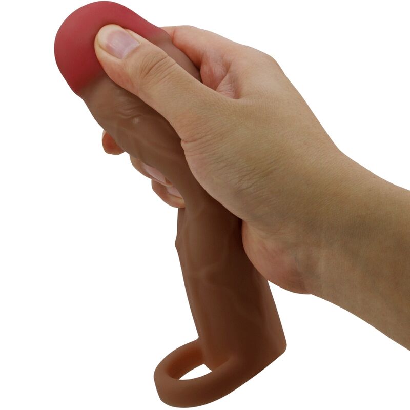 PRETTY LOVE - HANI FUNDA PARA PENE CON EXTENSIÓN DE 5 CM MULATO PRETTY LOVE