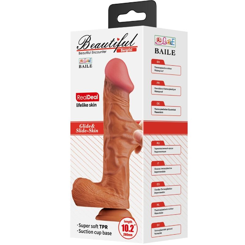 BAILE - BERGRISI DILDO REALÍSTICO 26 CM NATURAL BAILE