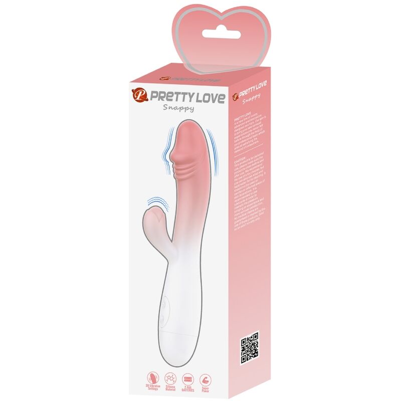 PRETTY LOVE - SNAPPY VIBRADOR RABBIT 3O VIBRACIONES ROSA PRETTY LOVE
