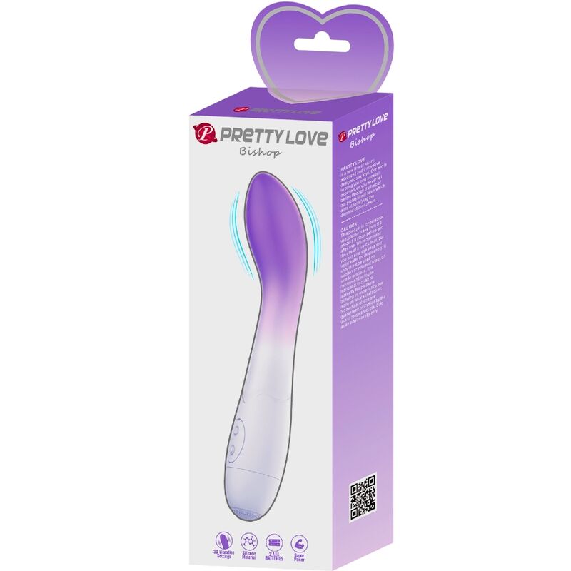 PRETTY LOVE - BISHOP VIBRADOR PUNTO G 30 VIBRACIONES MORADO PRETTY LOVE