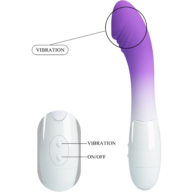 PRETTY LOVE - ELEMENTAL VIBRADOR PUNTO G 30 VIBRACIONES MORADO PRETTY LOVE