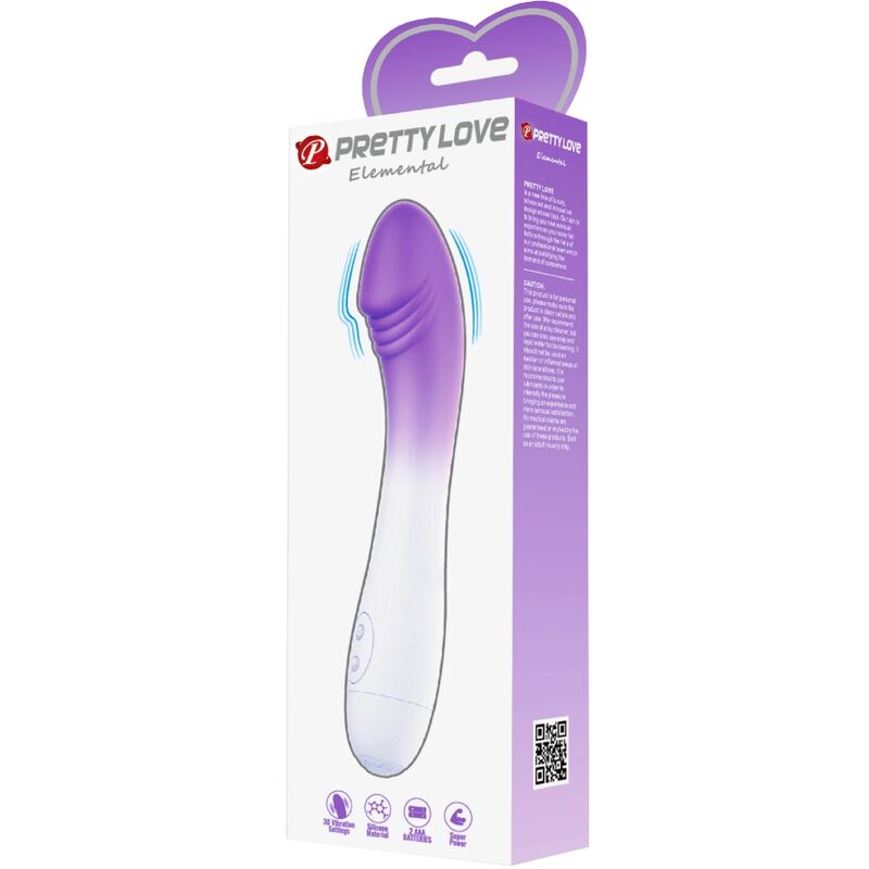 PRETTY LOVE - ELEMENTAL VIBRADOR PUNTO G 30 VIBRACIONES MORADO PRETTY LOVE