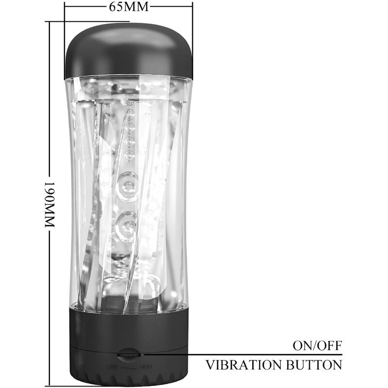 PRETTY LOVE - TAMARA MASTURBADOR MASCULINO VIBRADOR MULTIVELOCIDAD NEGRO PRETTY LOVE