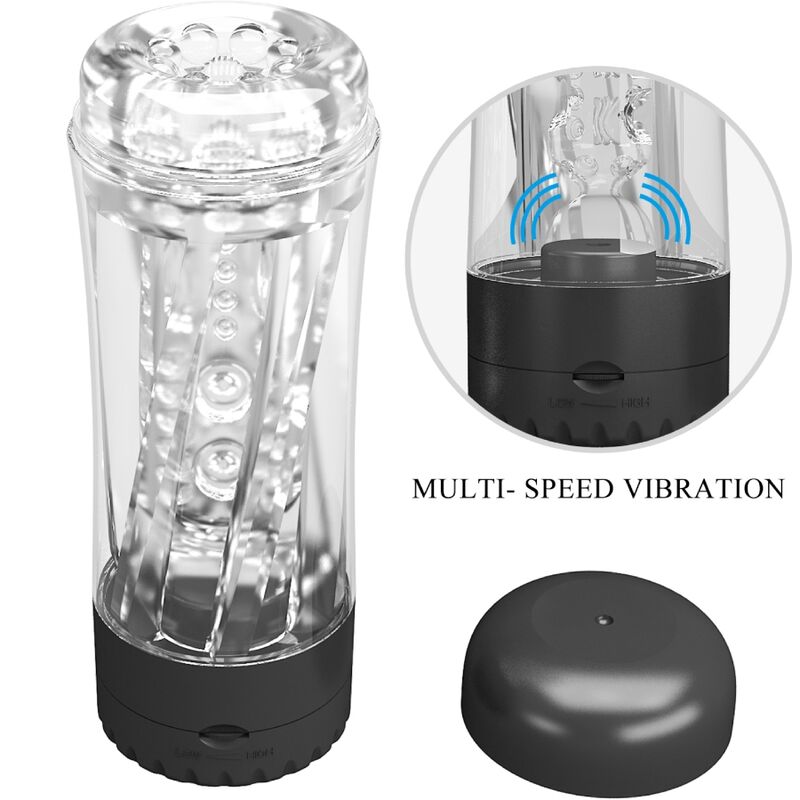 PRETTY LOVE - TAMARA MASTURBADOR MASCULINO VIBRADOR MULTIVELOCIDAD NEGRO PRETTY LOVE
