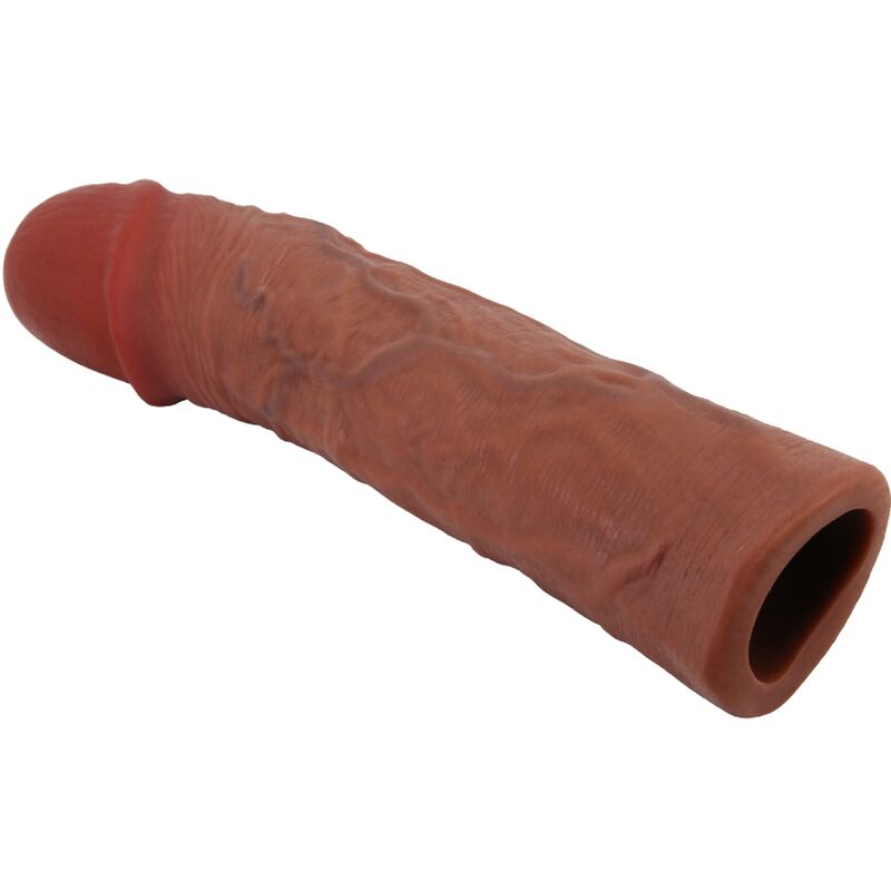PRETTY LOVE - DEREK FUNDA PENE CON EXTENSIÓN DE 7.6 CM MULATO PRETTY LOVE