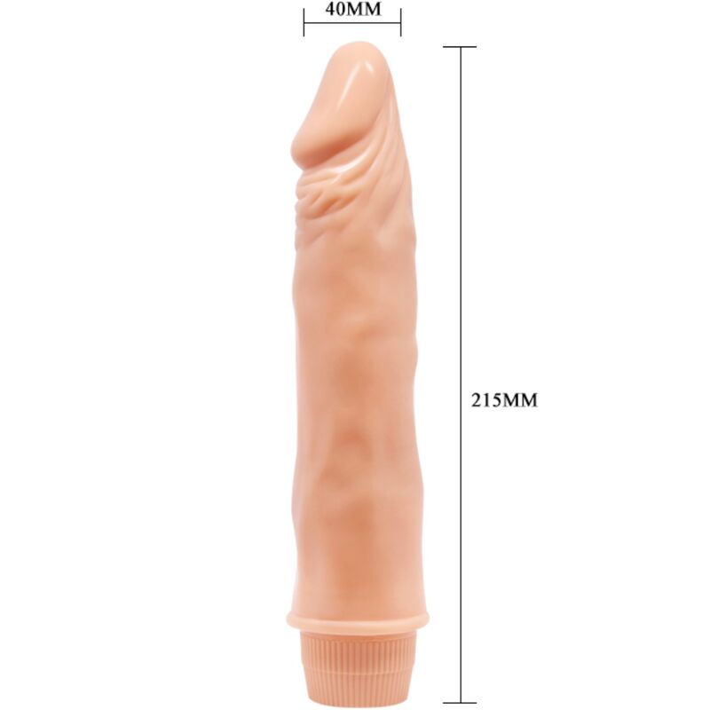 BAILE - DWARF VIBRADOR REALÍSTICO 21 CM NATURAL BAILE