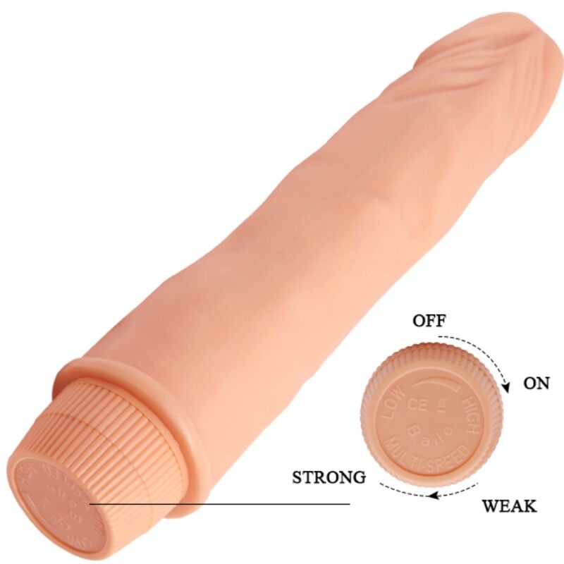 BAILE - DWARF VIBRADOR REALÍSTICO 21 CM NATURAL BAILE