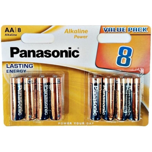 PANASONIC - BRONZE PILA ALCALINA AA LR6 BLISTER*8 PANASONIC