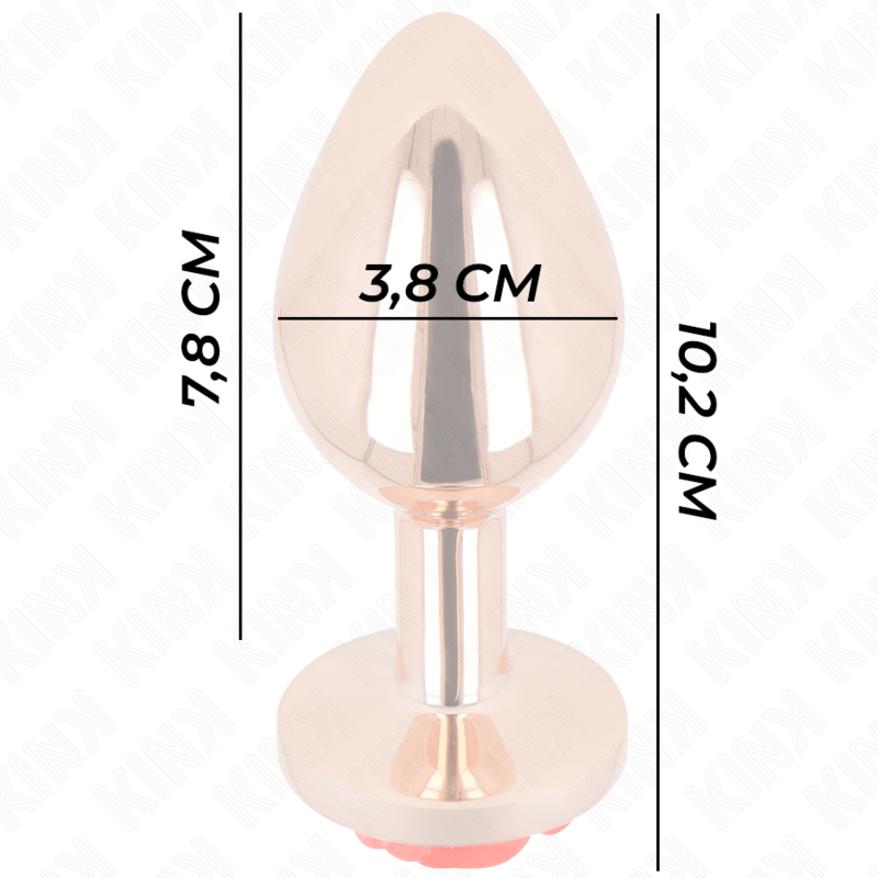 KINK - PLUG ANAL ORO ROSADO ROSA ROJA L KINK PLEASURE PLUGS