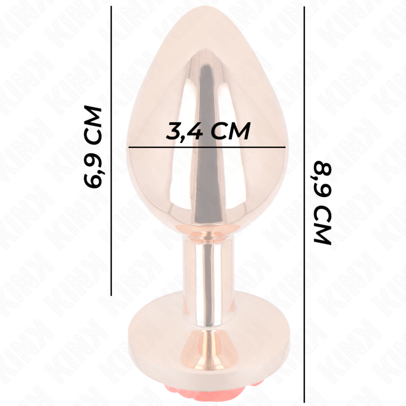 KINK - PLUG ANAL ORO ROSADO ROSA ROJA M KINK PLEASURE PLUGS