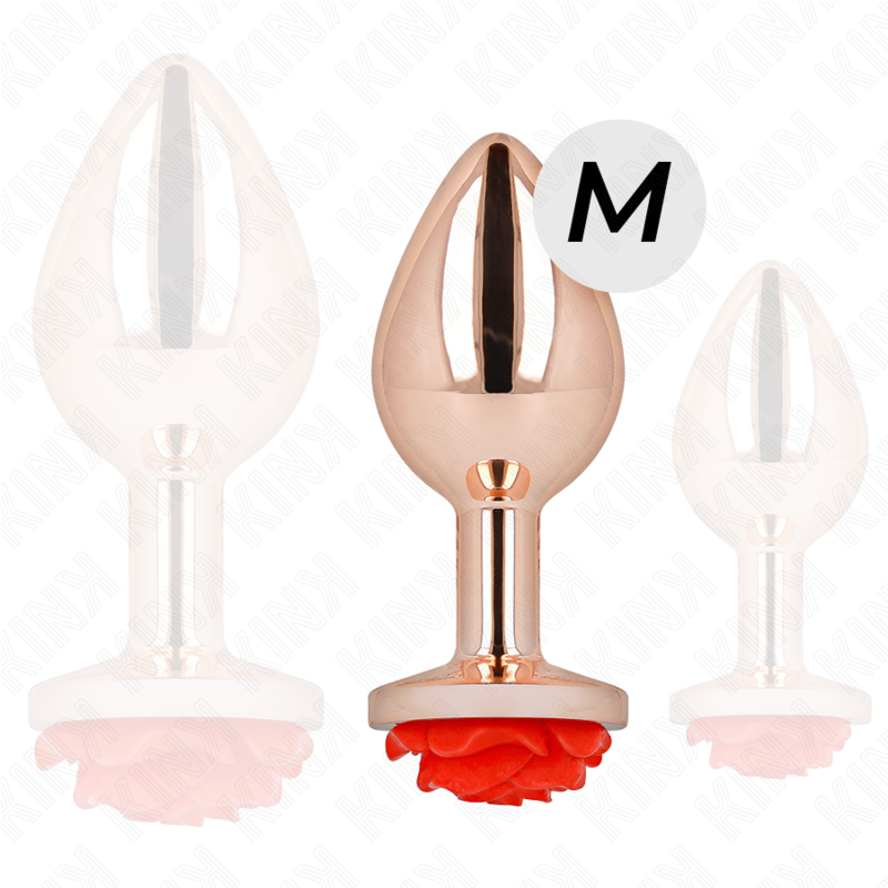 KINK - PLUG ANAL ORO ROSADO ROSA ROJA M KINK PLEASURE PLUGS