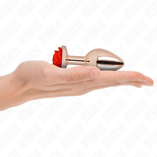 KINK - PLUG ANAL ORO ROSADO ROSA ROJA M KINK PLEASURE PLUGS