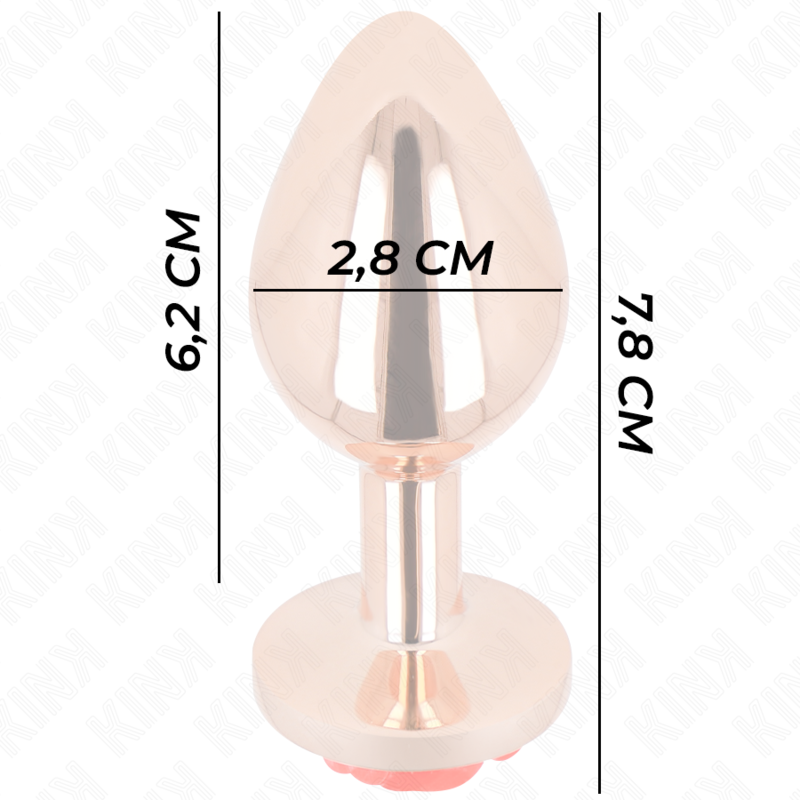 KINK - PLUG ANAL ORO ROSADO ROSA ROJA S KINK PLEASURE PLUGS