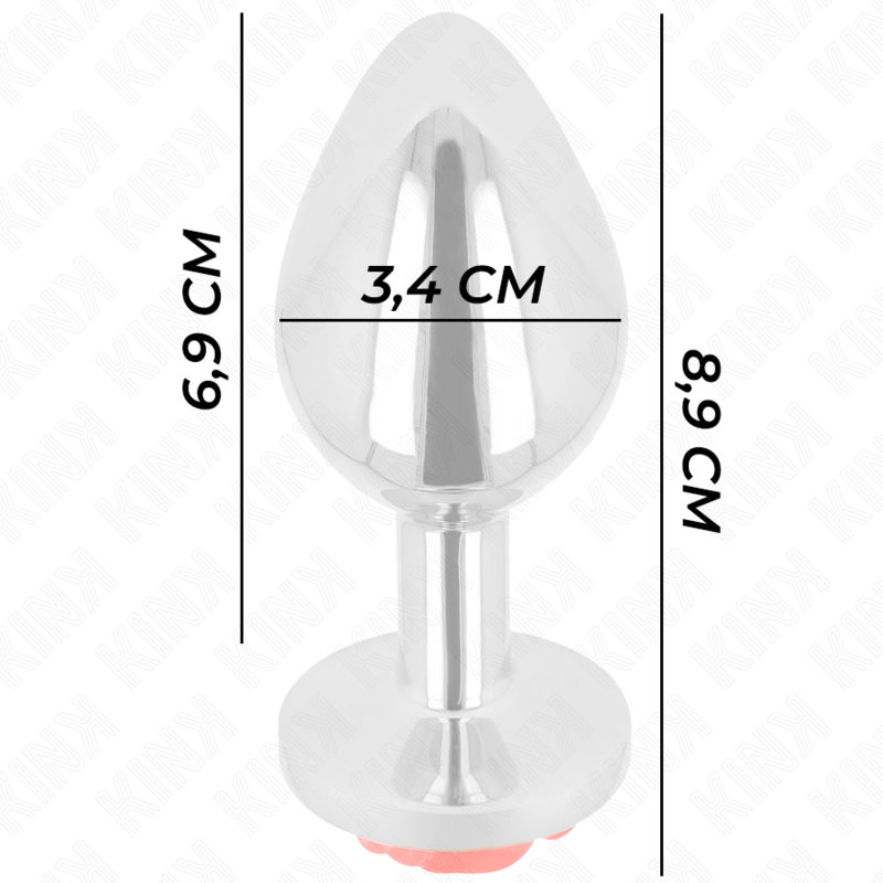 KINK - PLUG ANAL ROSA ROJA TALLA M KINK PLEASURE PLUGS
