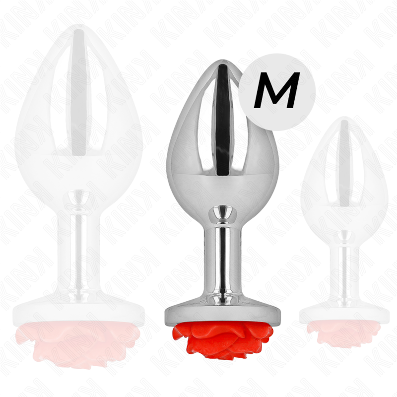 KINK - PLUG ANAL ROSA ROJA TALLA M KINK PLEASURE PLUGS