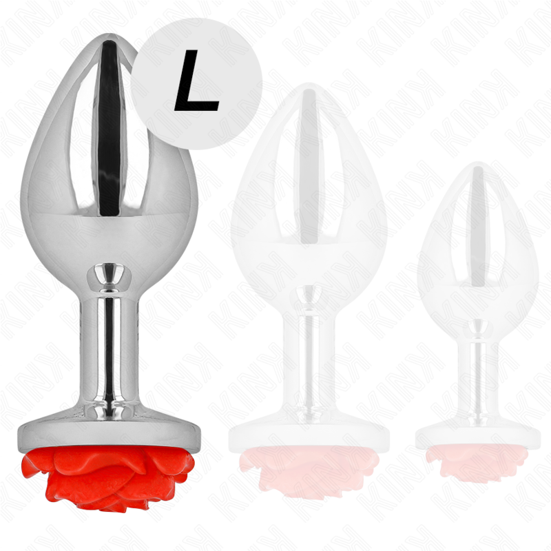 KINK - PLUG ANAL ROSA ROJA TALLA L KINK PLEASURE PLUGS